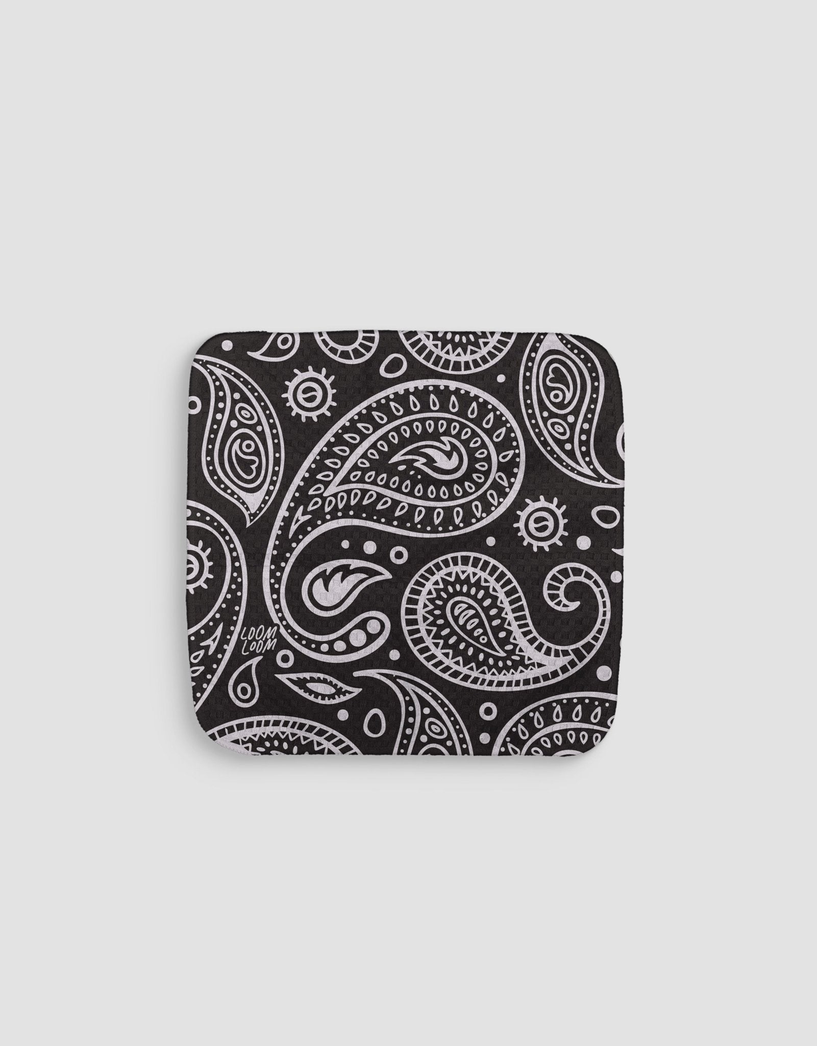 Black Bandana Dishcloth - Loom Loom
