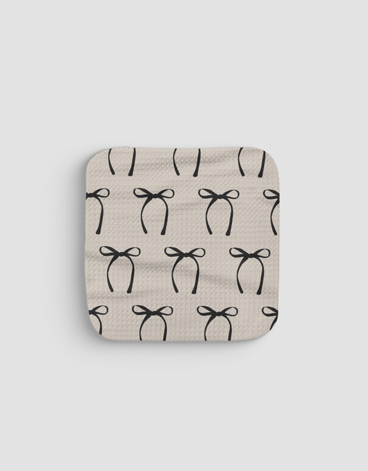 Black Bows Dishcloth - Loom Loom