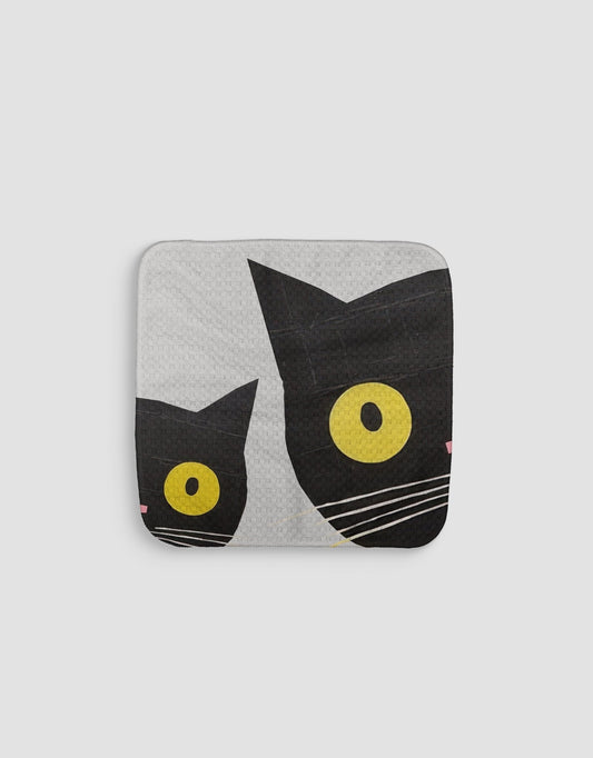 Black Cats Dishcloth - Loom Loom