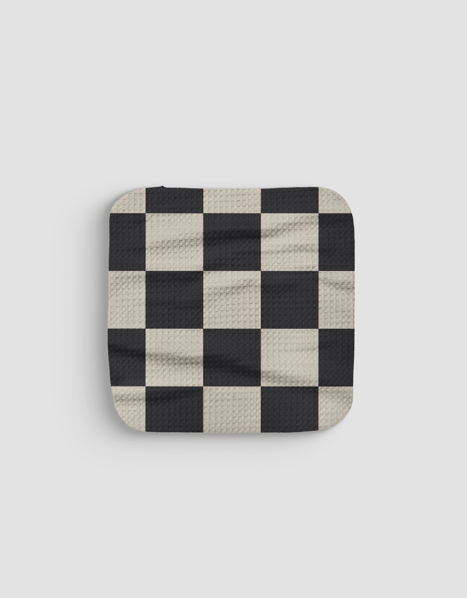 Black & White Checkerboard Dishcloth - Loom Loom