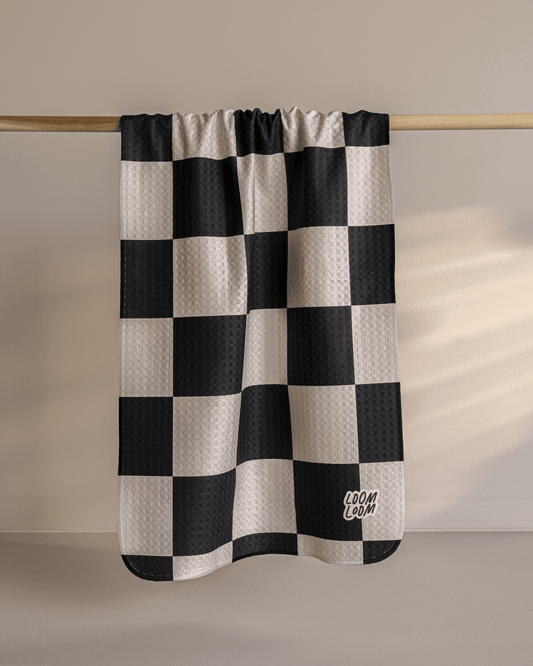 Black & White Checkers - Loom Loom