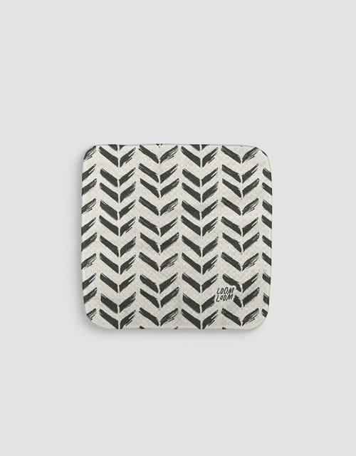 Black White Chevrons Dishcloth