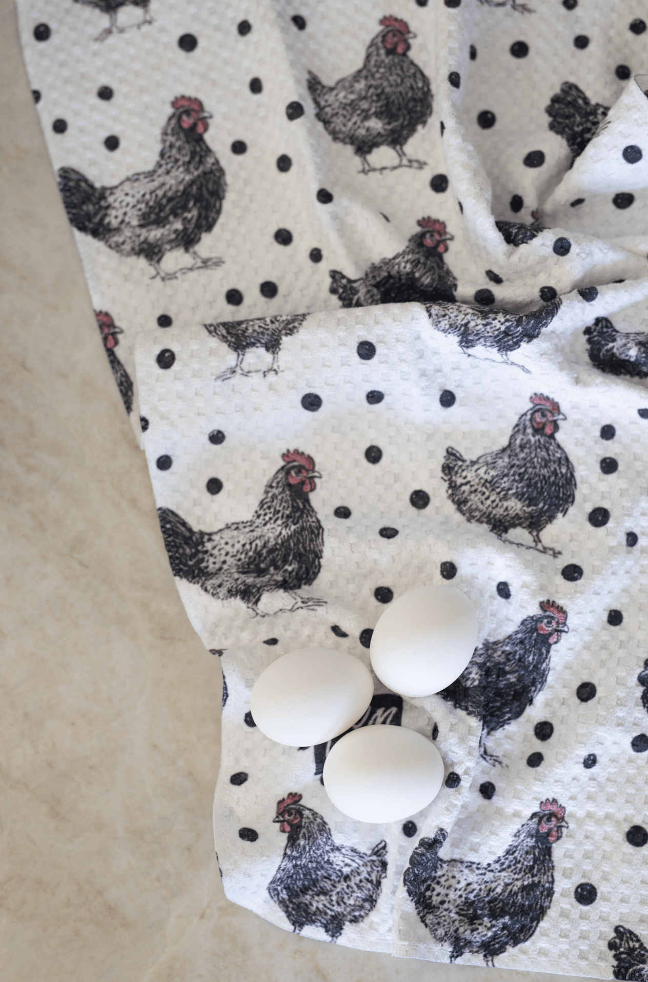 Black & White Chickens - Loom Loom