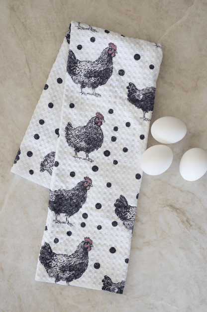 Black & White Chickens - Loom Loom