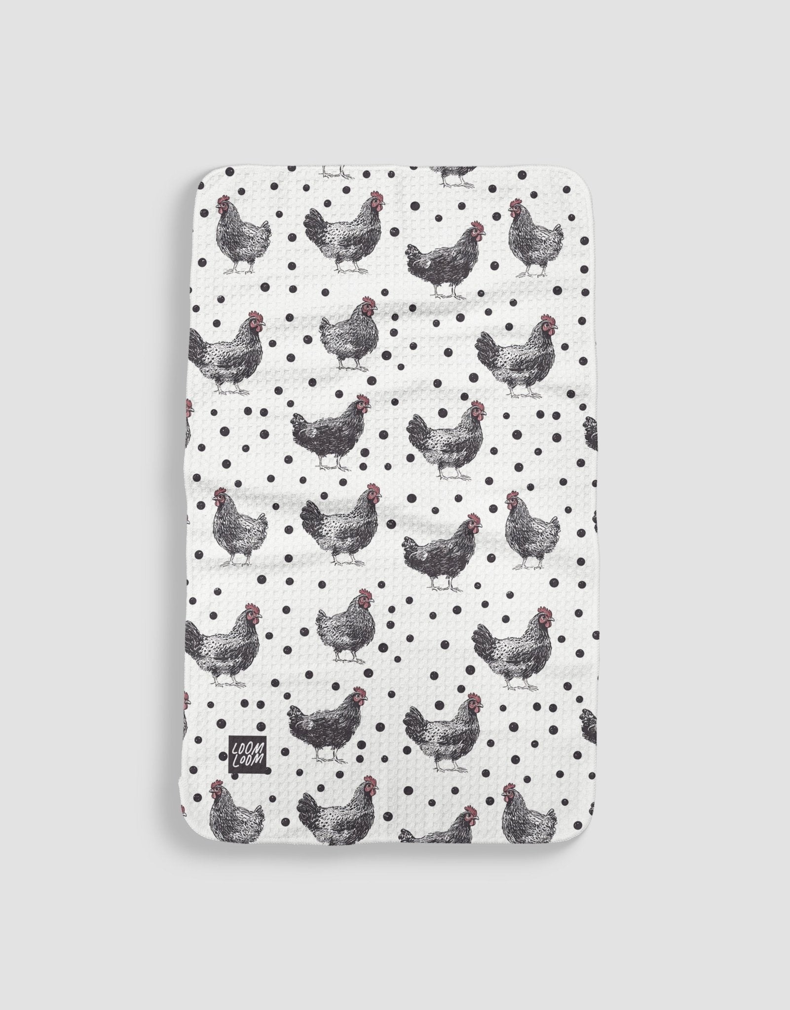 Black & White Chickens - Loom Loom