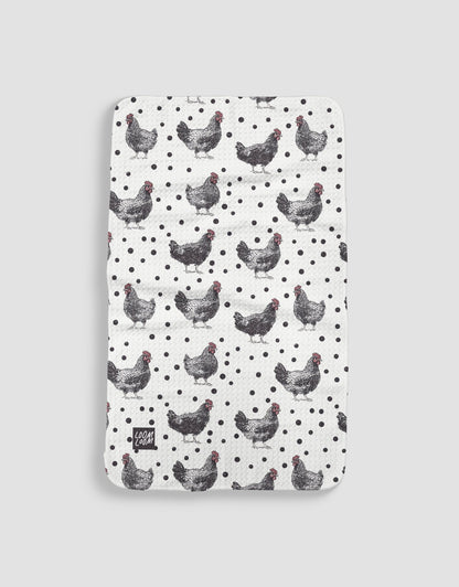 Black & White Chickens - Loom Loom