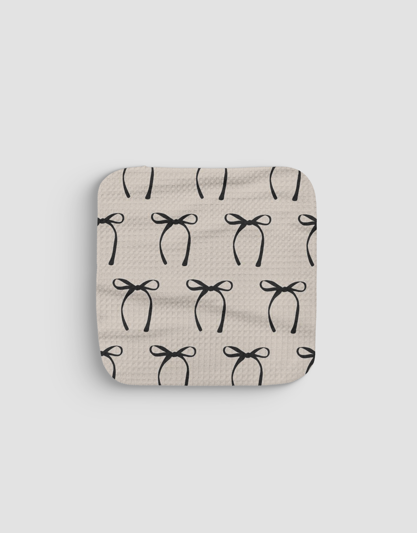 Black Bows Dishcloth