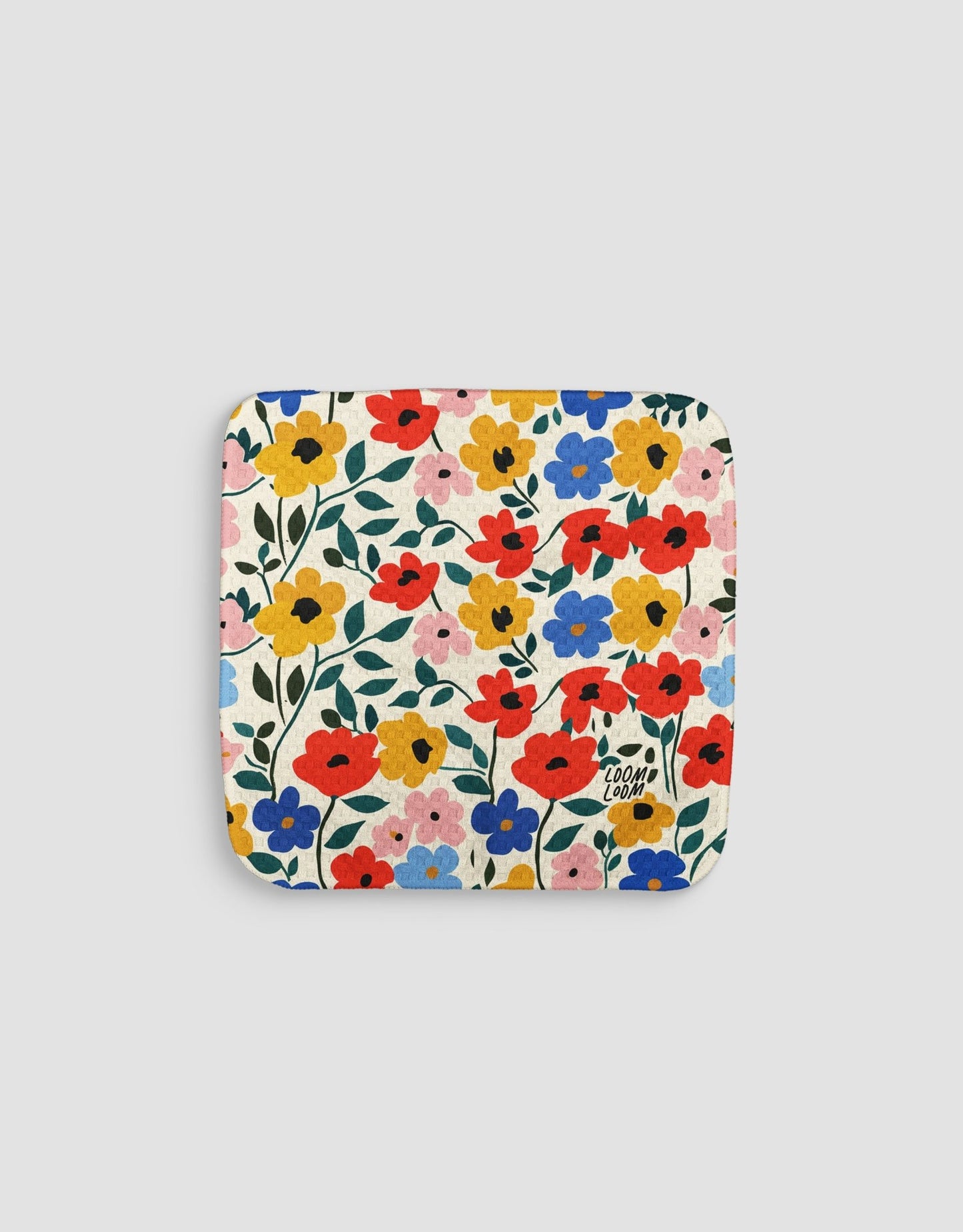 Blob Flowers Dishcloth - Loom Loom