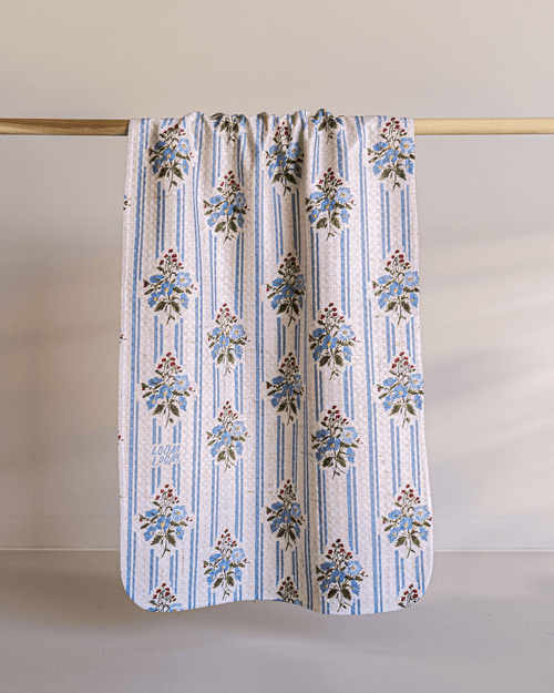 Blue Bouquet Stripes
