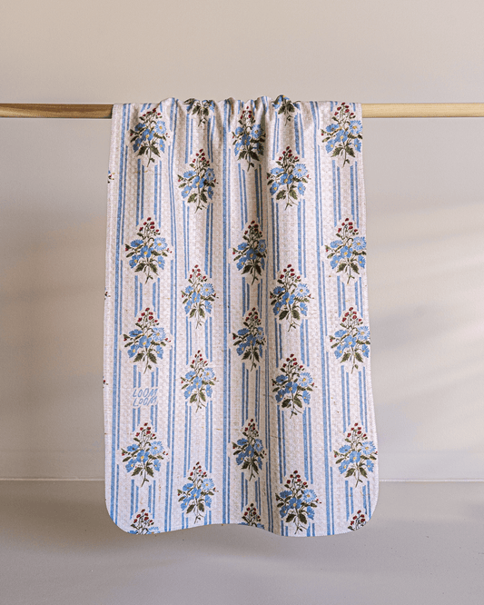 Blue Bouquet Stripes - Loom Loom