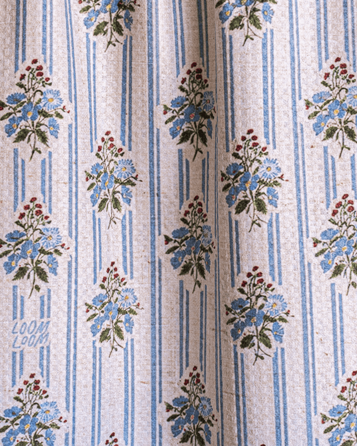Blue Bouquet Stripes - Loom Loom