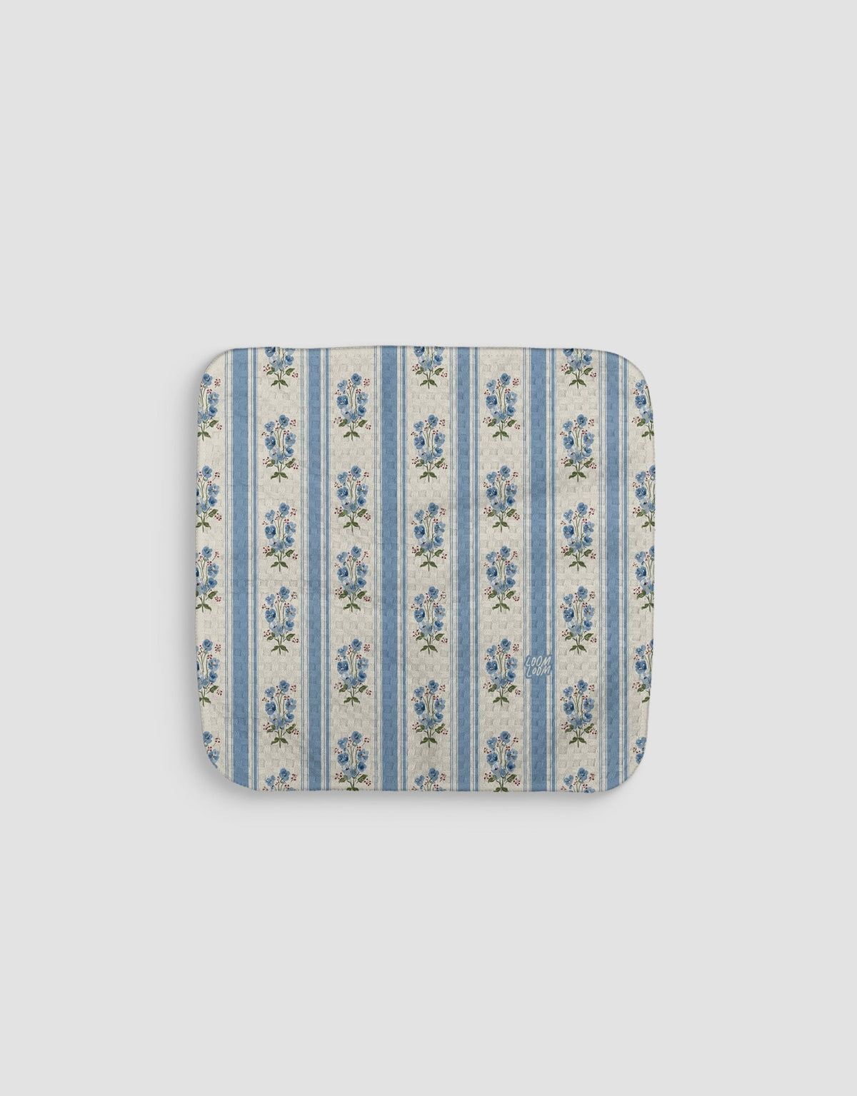 Blue Bouquet Stripes Dishcloth - Loom Loom
