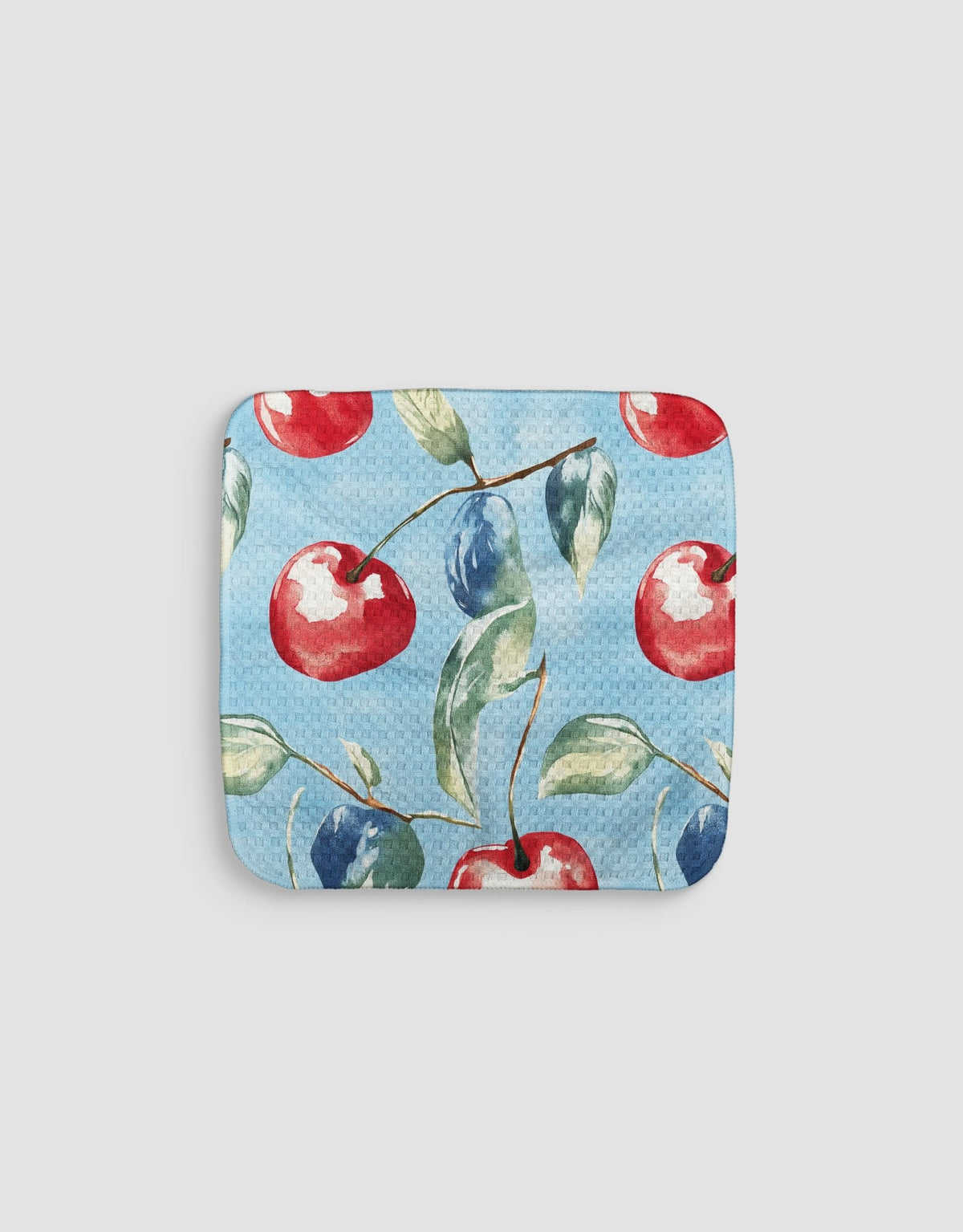 Blue Cherries Dishcloth - Loom Loom