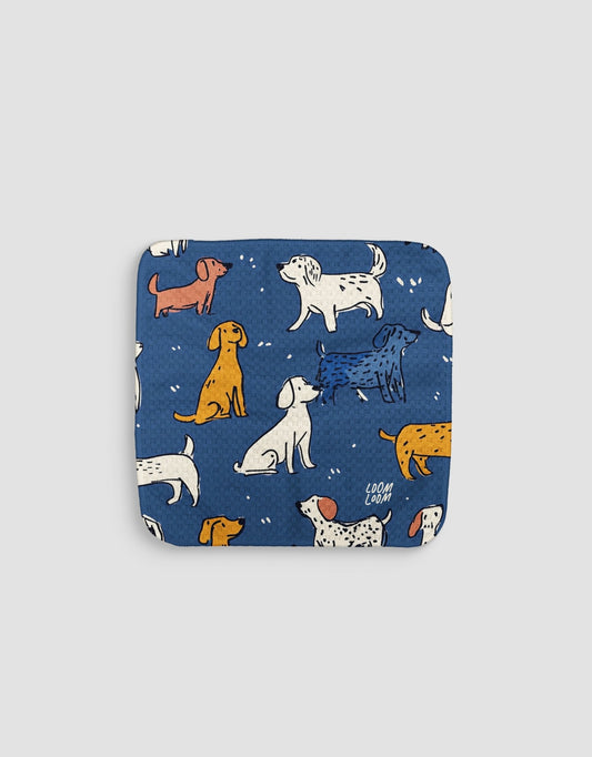 Blue Dogs Dishcloth - Loom Loom