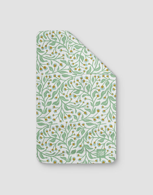 Blue Green Cute Floral - Loom Loom
