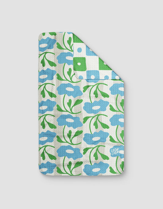 Blue Groove Checkerboard Reversible - Loom Loom