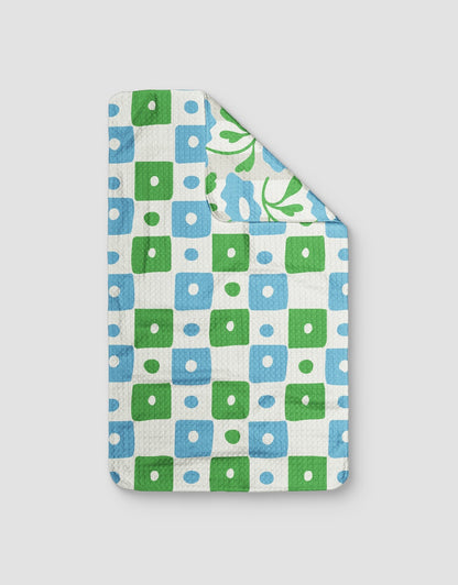 Blue Groove Checkerboard Reversible - Loom Loom
