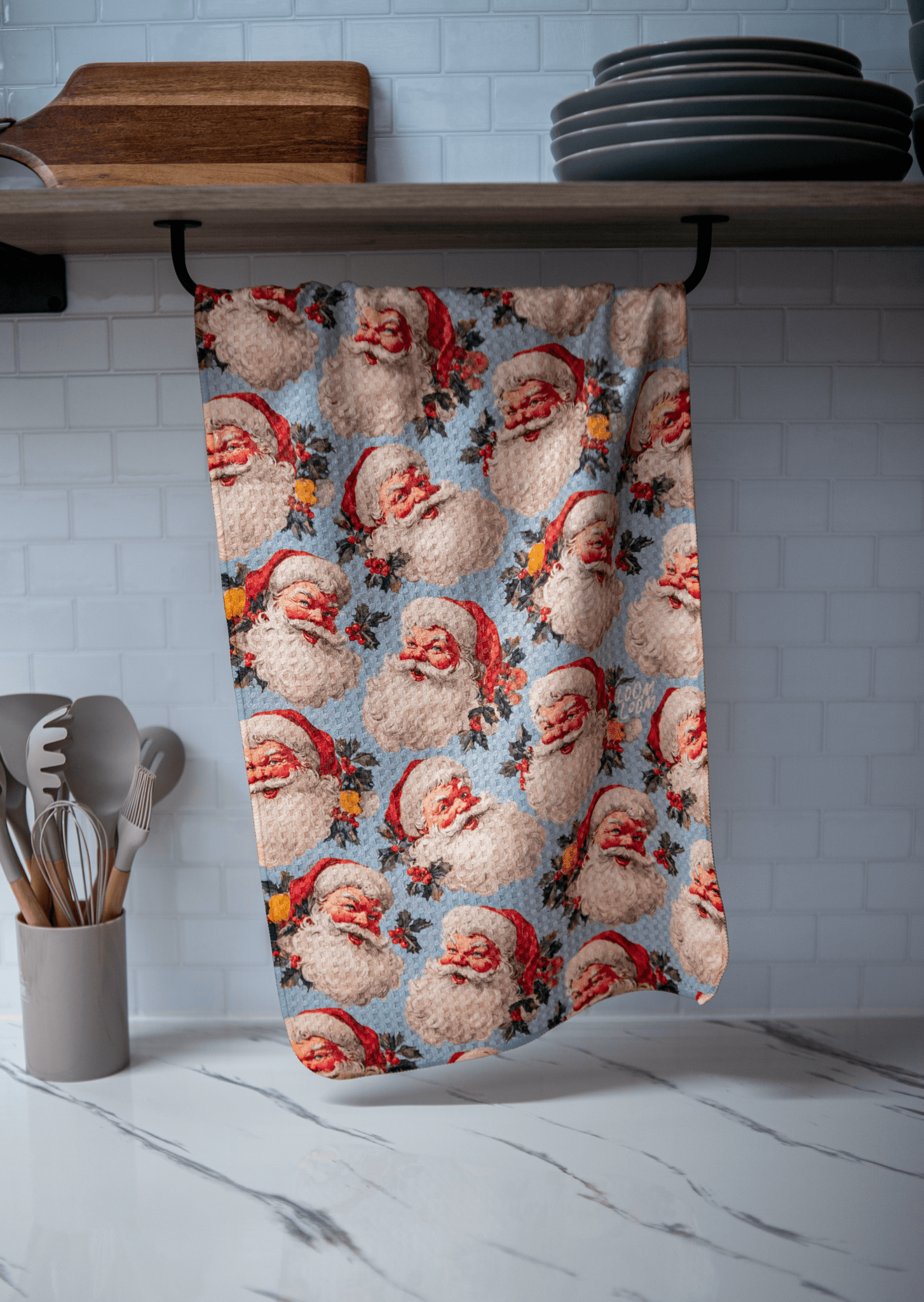 Blue Santas - Loom Loom