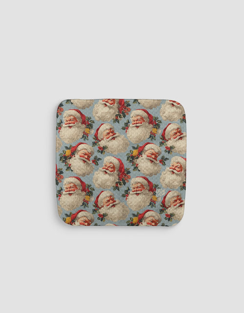 Blue Santas Dishcloth