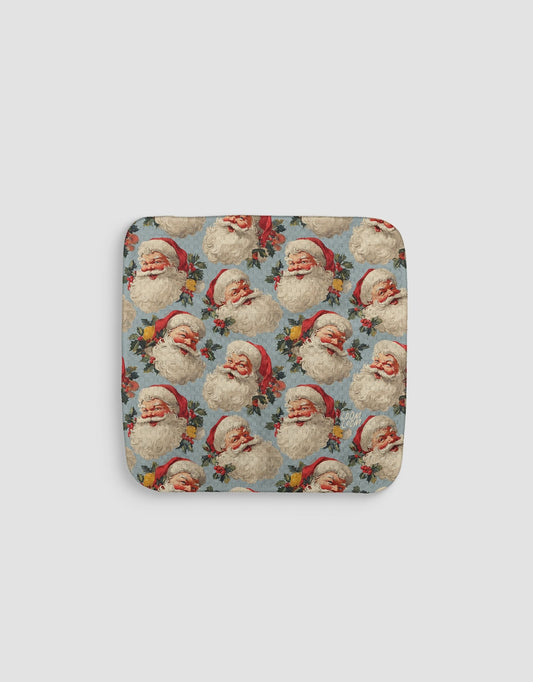 Blue Santas Dishcloth - Loom Loom