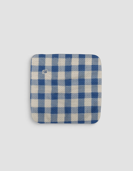 Blue Woven Gingham Dishcloth - Loom Loom