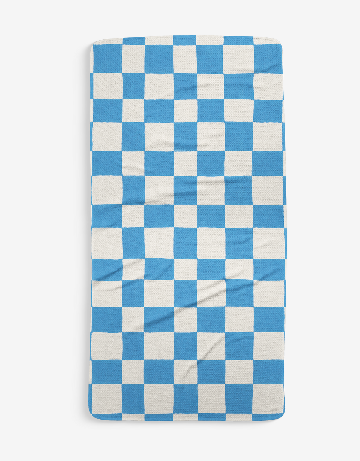Blue Check Bath Towel