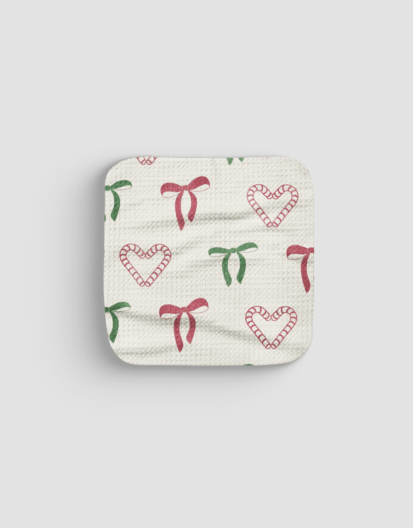 Bows + Canes Dishcloth - Loom Loom
