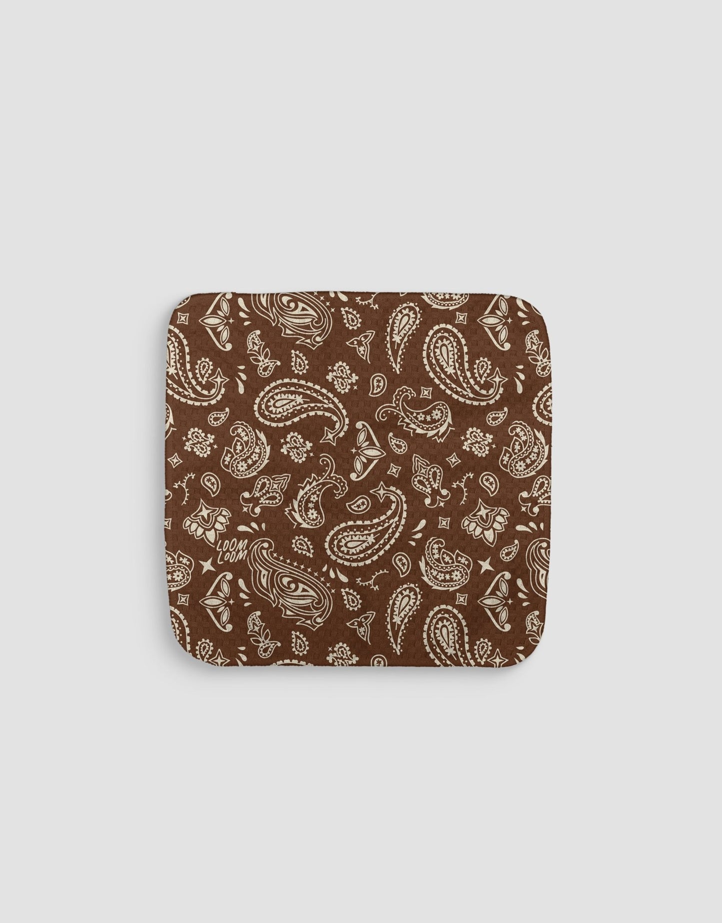 Brown Bandana Dishcloth - Loom Loom