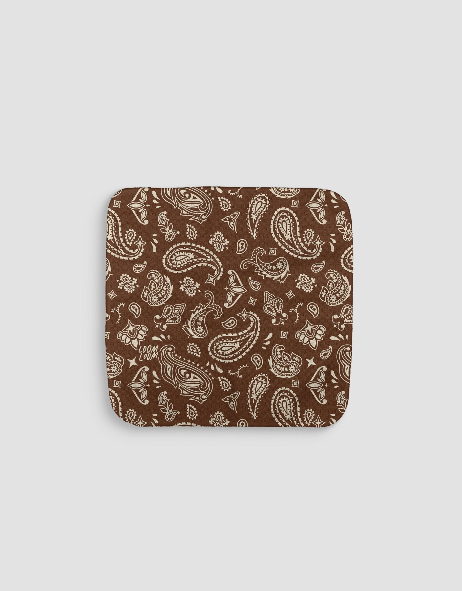 Brown Bandana Dishcloth - Loom Loom