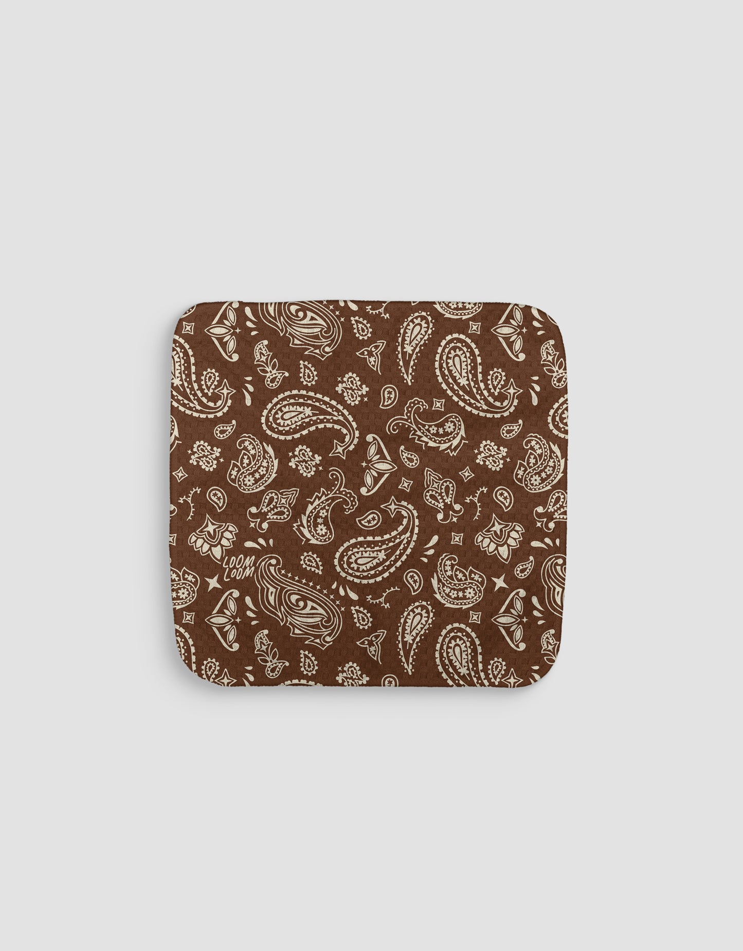 Brown Bandana Dishcloth