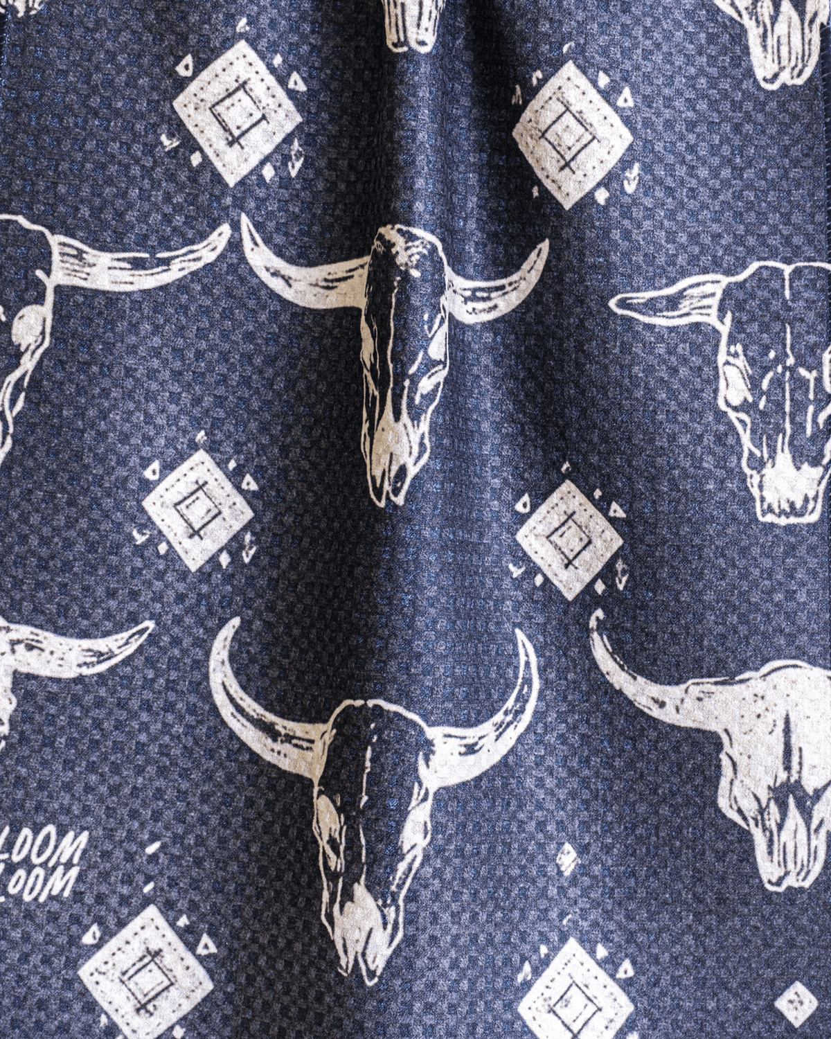 Bull Skulls Navy - Loom Loom