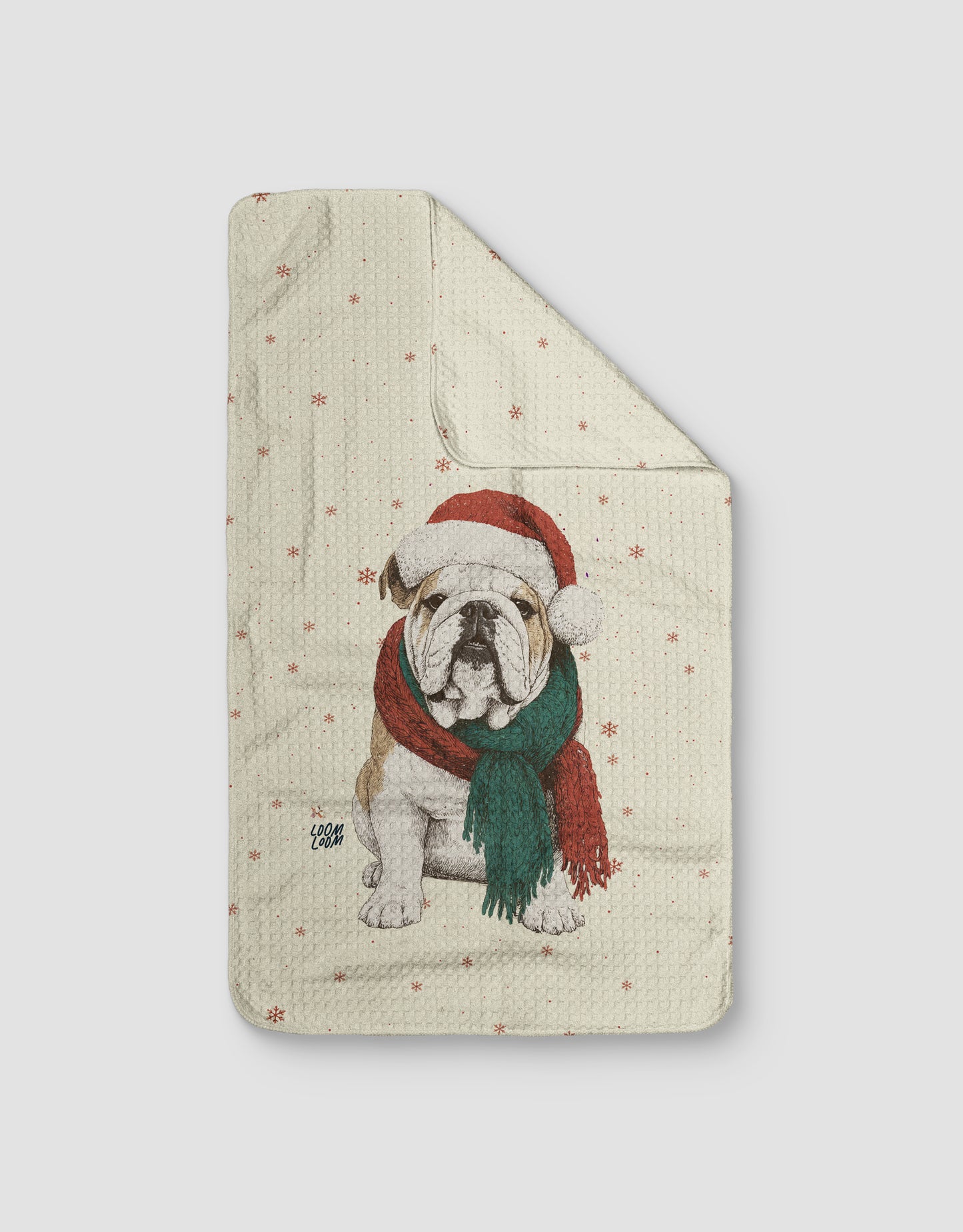 Christmas Bulldog