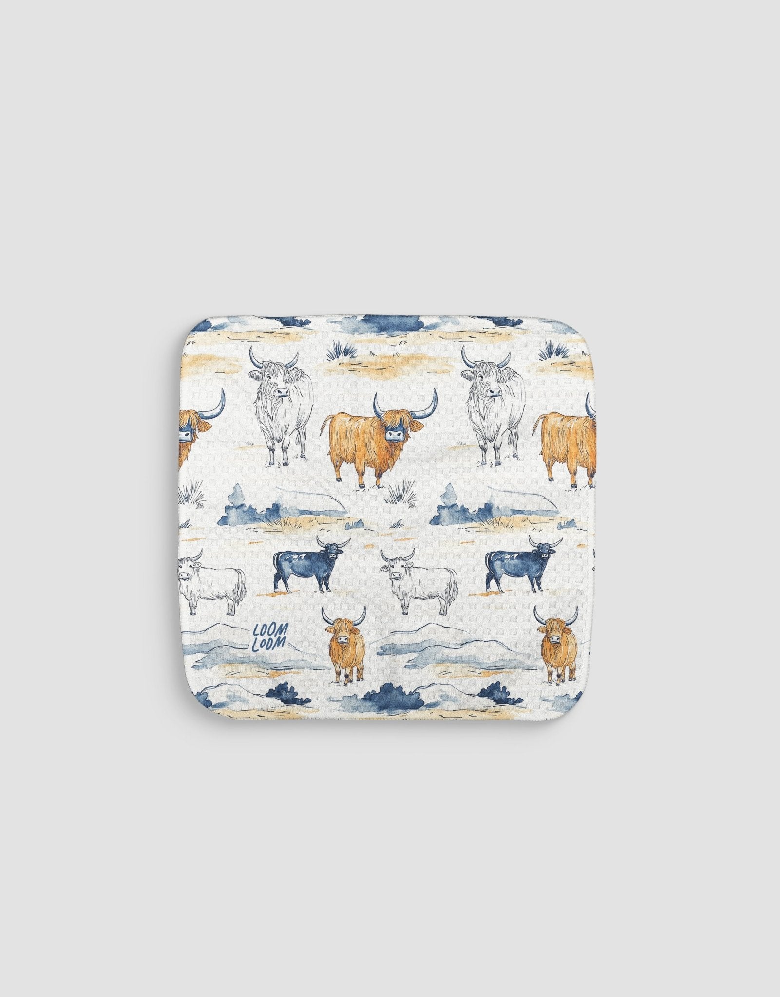 Bulls 2 Dishcloth - Loom Loom