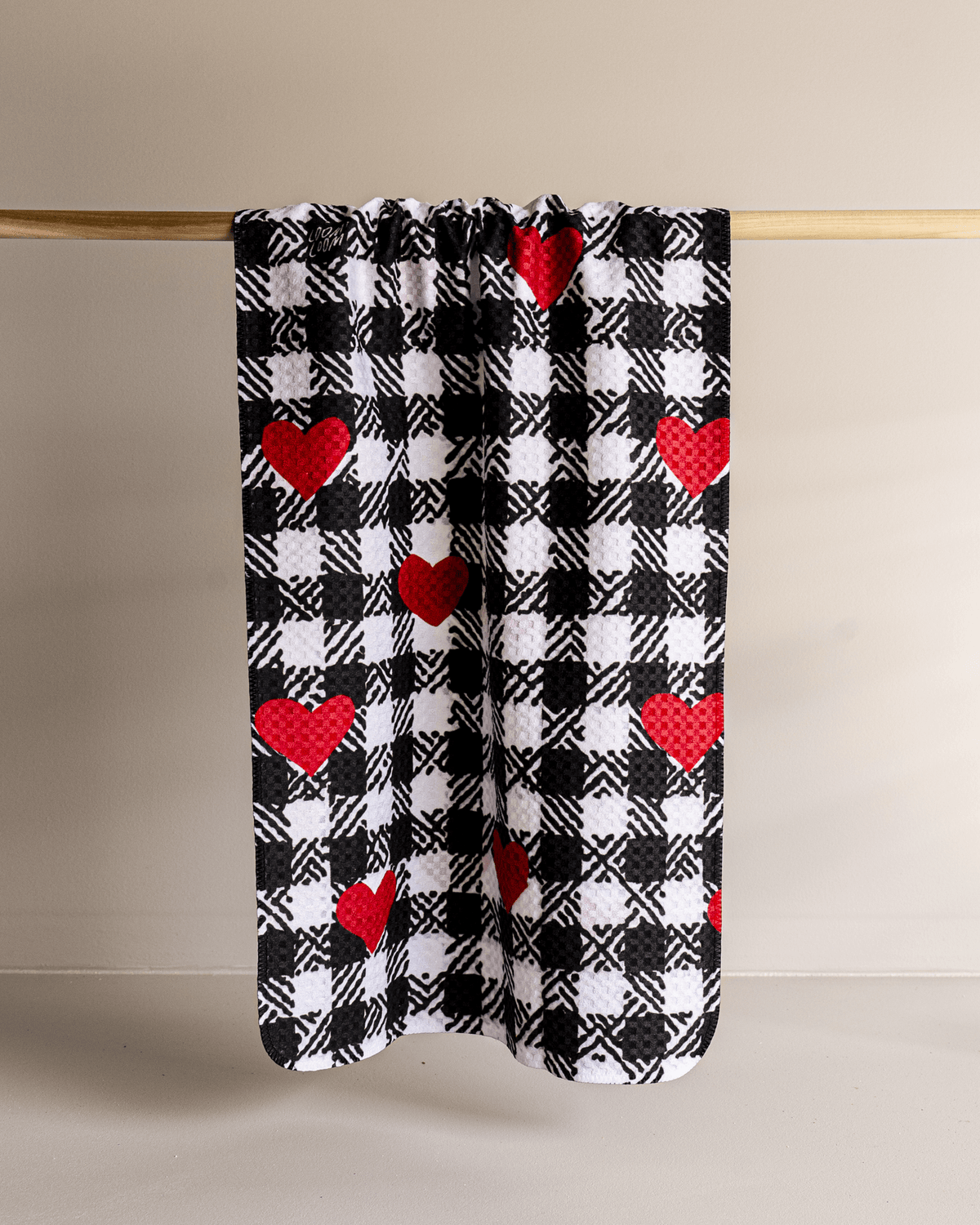 BW Plaid Hearts - Loom Loom