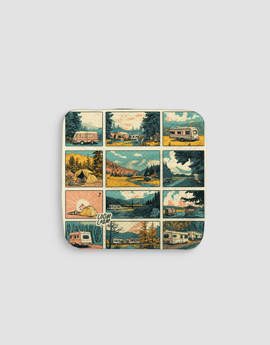 Camping Frames Dishcloth - Loom Loom