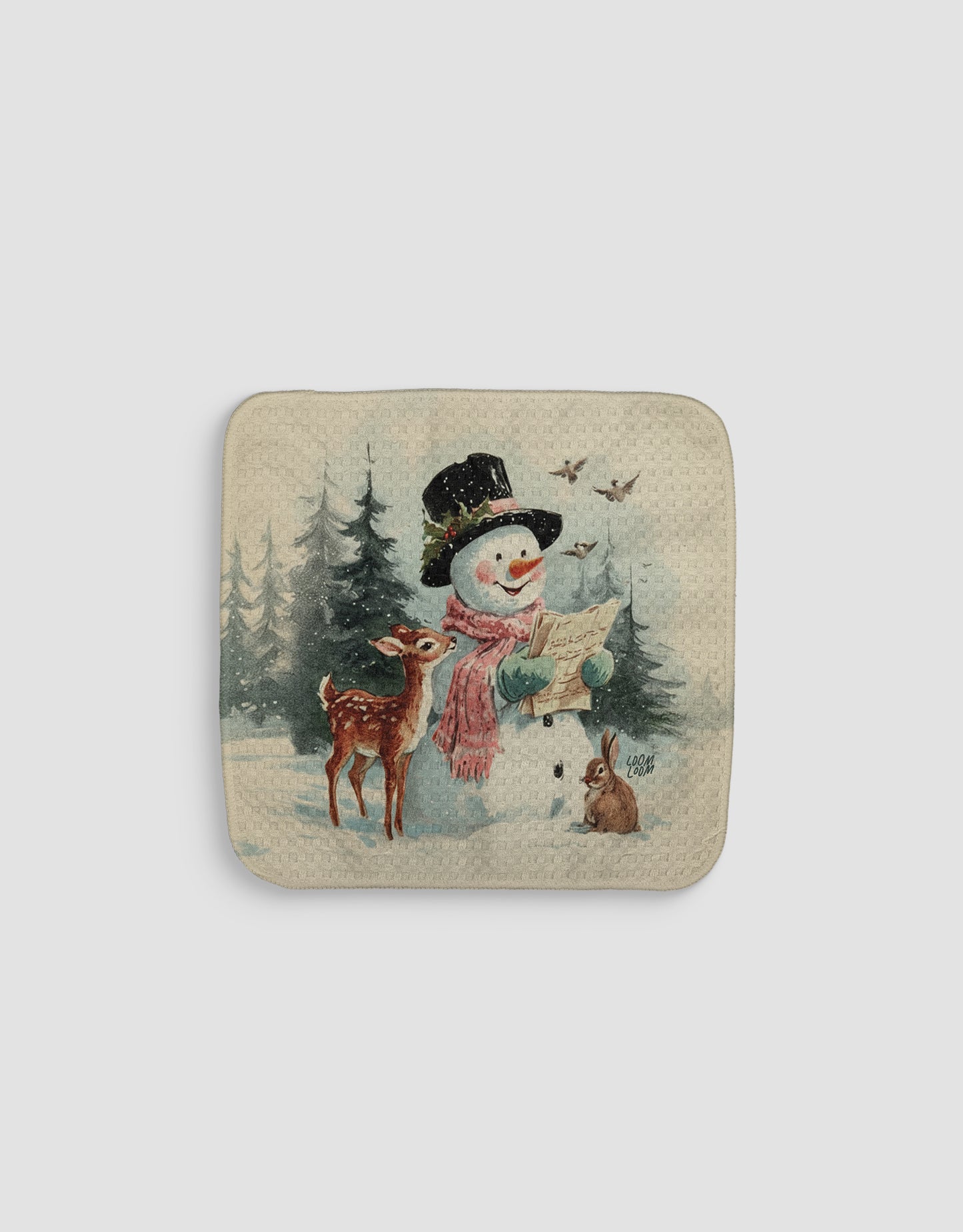 Carolers Dishcloth