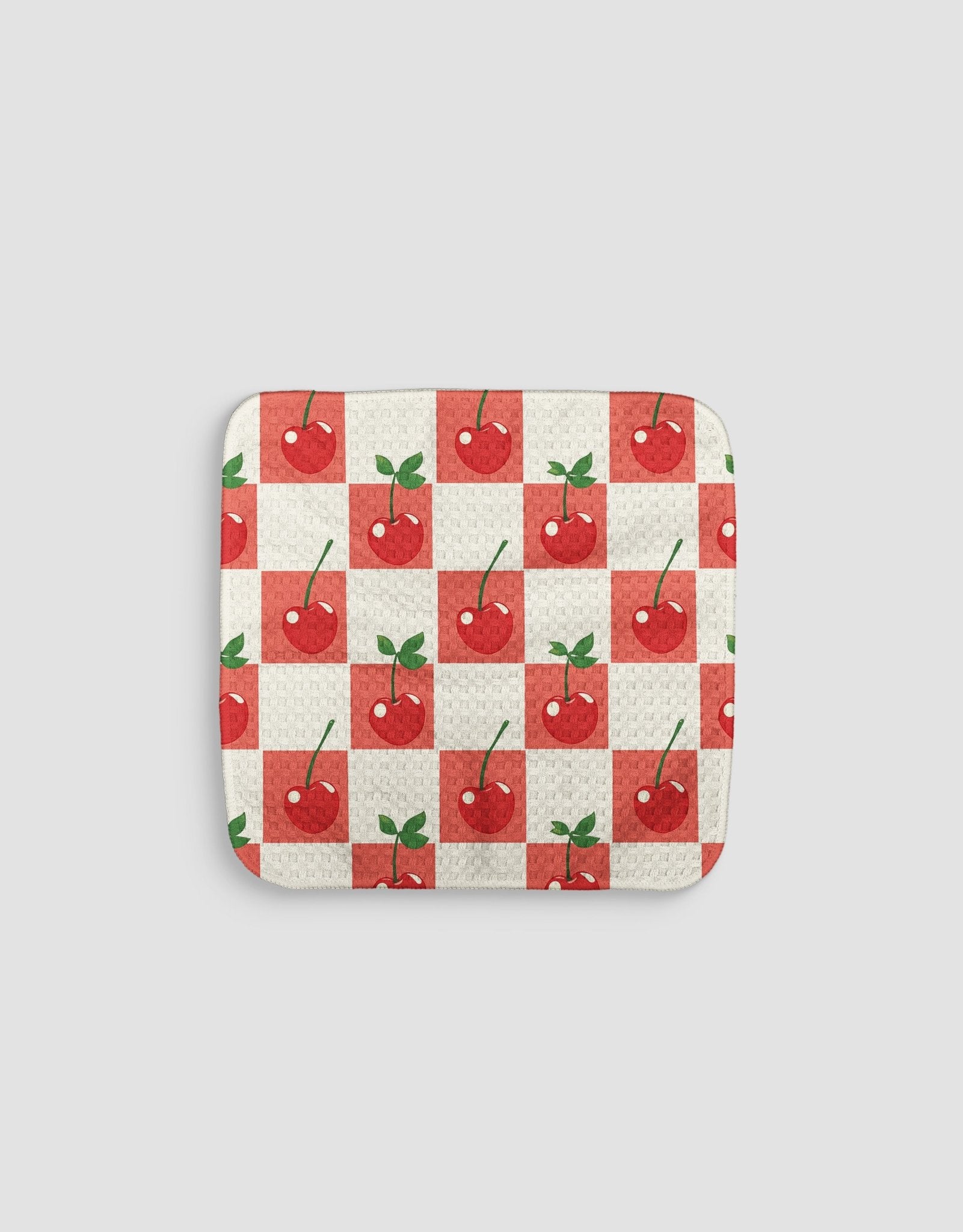 Cherry Checkers Dishcloth - Loom Loom