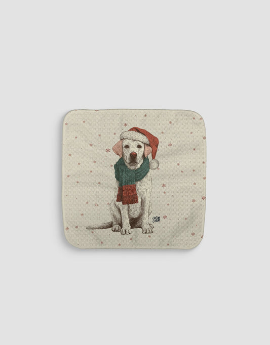 Christmas Lab Dishcloth - Loom Loom
