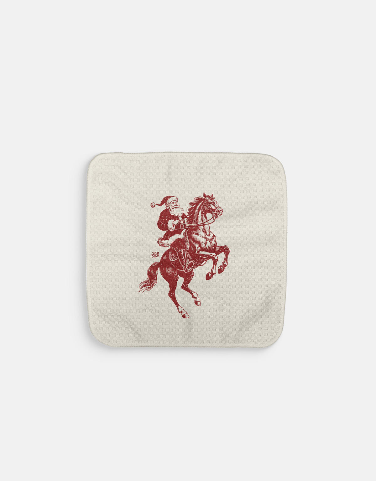 Christmas Rider Dishcloth - Loom Loom