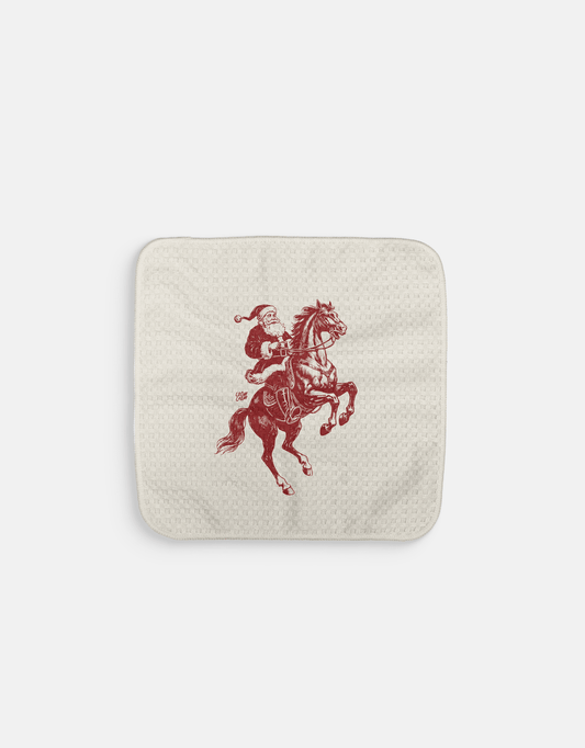 Christmas Rider Dishcloth - Loom Loom