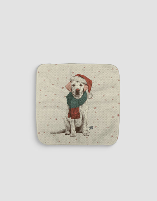 Christmas Lab Dishcloth