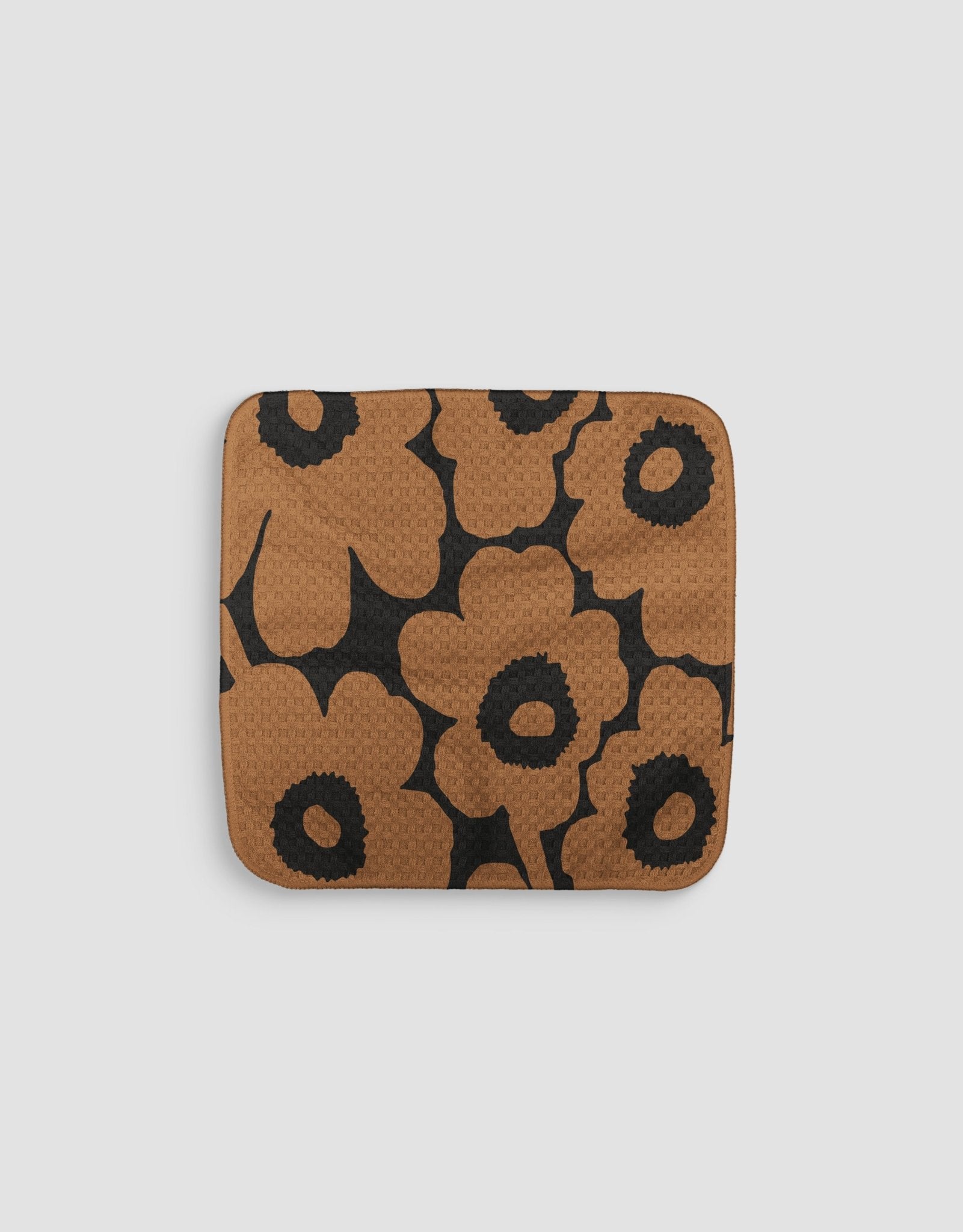 Chubby Flowers Dark Dishcloth - Loom Loom