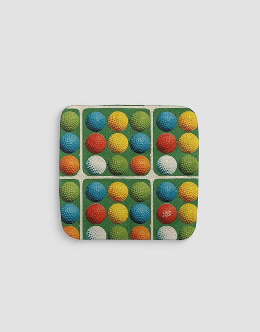 Colorful Golf Balls Dishcloth