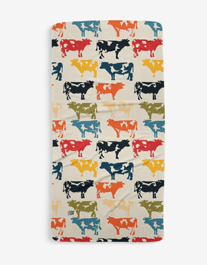 Cow Stencil Bath Towel