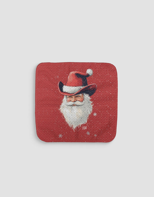 Cowboy Santa Dishcloth - Loom Loom