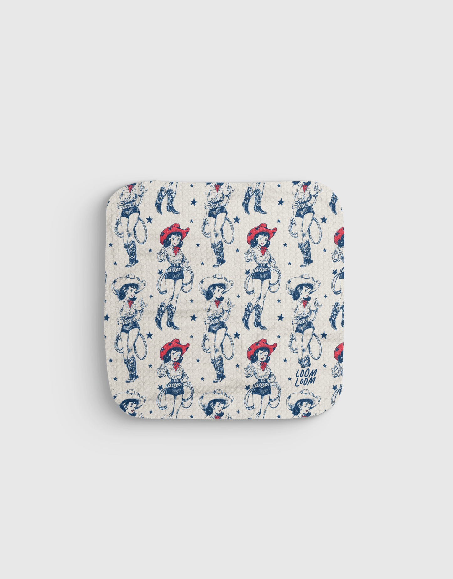 Cowgirl Art Dishcloth - Loom Loom