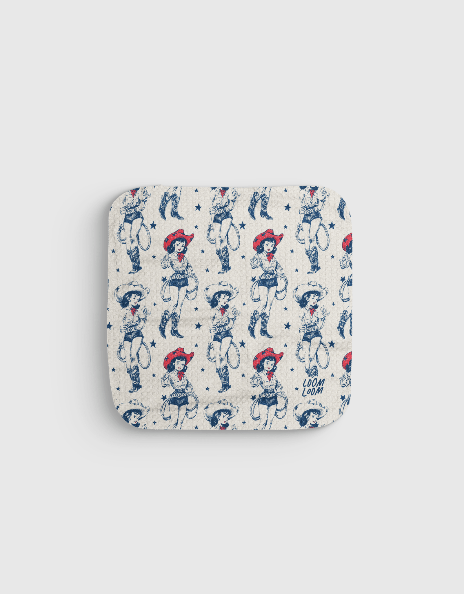 Cowgirl Art Dishcloth - Loom Loom