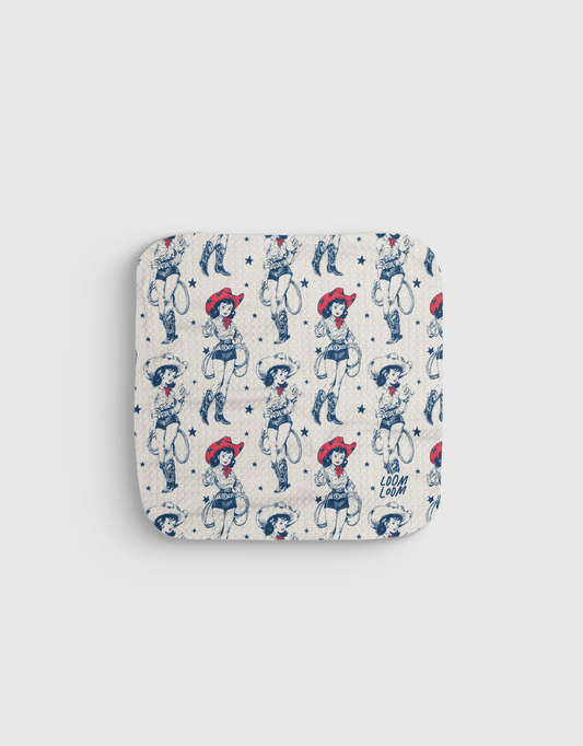 Cowgirl Art Dishcloth - Loom Loom