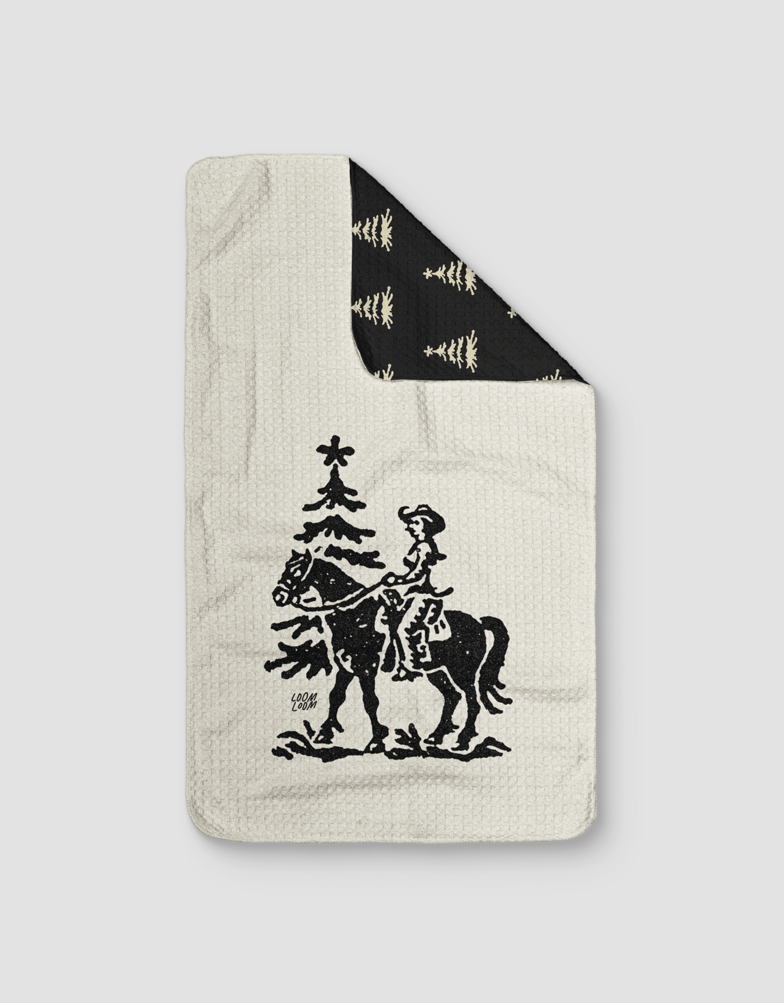 Cowgirl Christmas Trees Reversible - Loom Loom