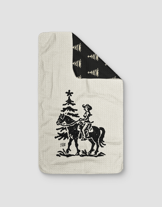 Cowgirl Christmas Trees Reversible - Loom Loom